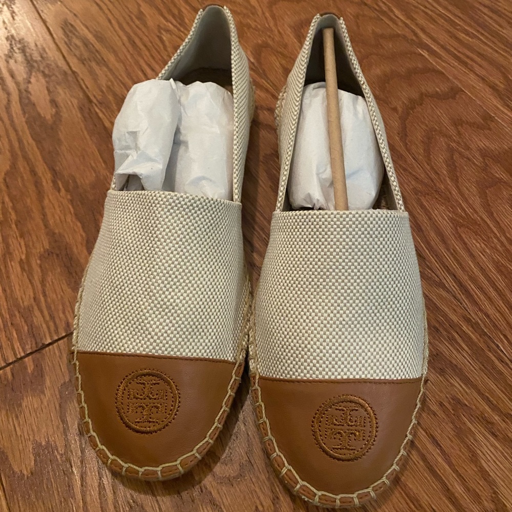 Tory Burch Canvas Printed Espadrille